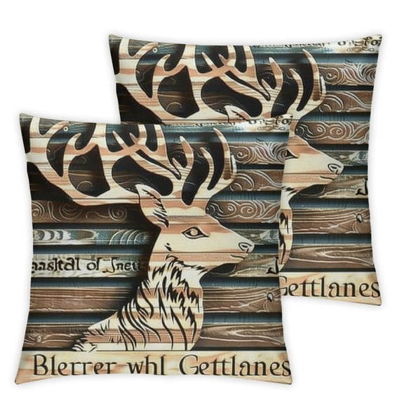 nygtbtfer Throw Pillow Soft Kids Decorative Throw Pillowcase for Pillow Case Blue Brown Cushion Case White
