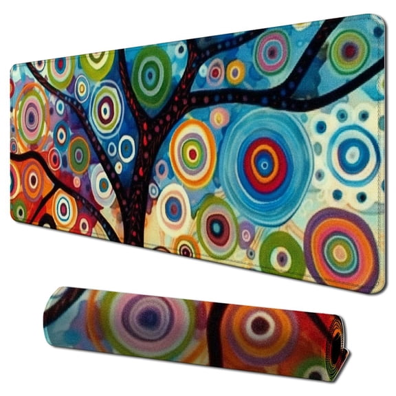 nygtbtfer Tree Mouse Pad Game Mouse Pad Computer Mouse Pad Office Mouse Pad Rectangular Non-Slip Mouse Pad 31.5x11.8 in