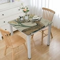 thumbnail image 1 of nygtbtfer Tree Scaled Square Fitted , Elastic Edge Wipeable Washable Table Covers, Waterproof Stain Resistant Polyester Table Clothes Square Table white, 1 of 8