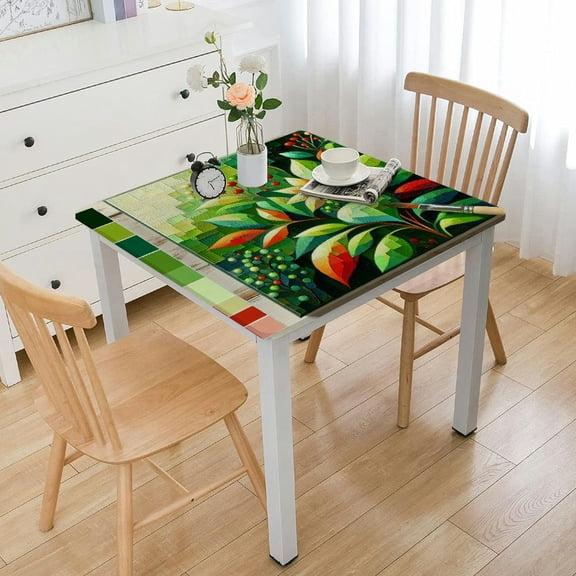 nygtbtfer Tropical Flamingo Table Cloth Rectangle Tablecloth Winkle and Stain Resistant Spandex Table Cover for Kitchen Dining Tabletop Decoration