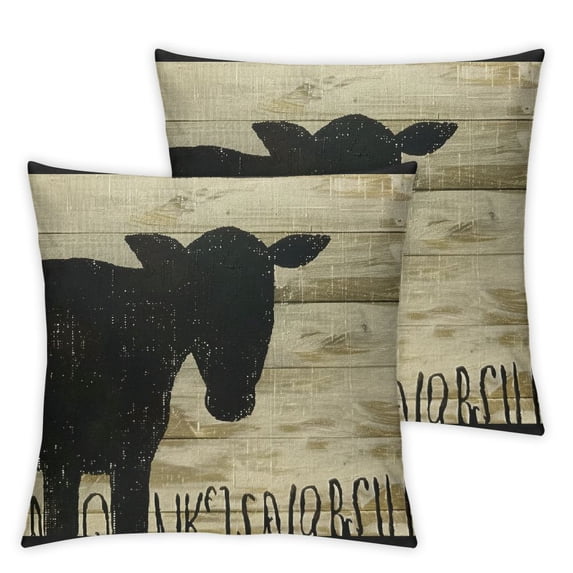nygtbtfer UESHARE Farm Wood Board Love You Till The s Come Home Throw Pillow Covers Set Of 2, Funny Mom Lover For Home Bed Sofa Decorations Decor White