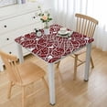 thumbnail image 1 of nygtbtfer Valentines Square Fitted Table Cloth Valentines Decor Square Tablecloths with Wipeable Non Slip Table Cover for Parties Party Holiday Table Pads White, 1 of 7
