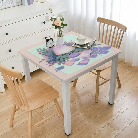 nygtbtfer Vinyl Flannel Backed Tablecloth, Gardening Print Vinyl Tablecloth with Flannel Backing