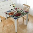 nygtbtfer Vinyl Table Cover Elastic Edged Vintage Flower Tablecloths