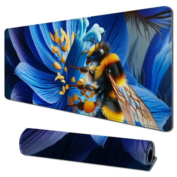 nygtbtfer Watercolor Flower Mouse Pad Custom Design Gaming Mouse Pad 31.5x11.8 in
