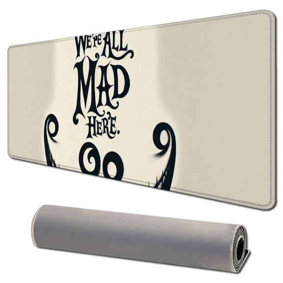 nygtbtfer We are All Here Mouse Pad Game Mouse Pad Computer Mouse Pad Office Mouse Pad Round Non-Slip Smiley Mouse Pad