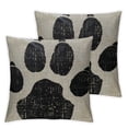 thumbnail image 1 of nygtbtfer White Dog Paw Footprint Icon Isolated On Black Background Decoration Farmhouse Decor  Linen Home Decorative Throw Pillow Case Cushion Cover for Sofa Couch,  White, 1 of 7