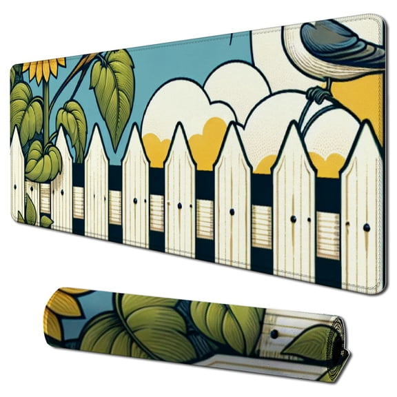 nygtbtfer Wireless Charging Mouse Pad Farm Animal RGB Gaming Mouse Mat Fast Charging, Extra Large Computer Keyboard Mat with Non-Slip Rubber Base for Mobile Phone,PC, Laptop, Desk