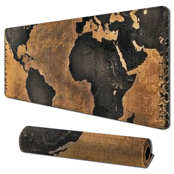 nygtbtfer World Map Mouse Pad 31.5x11.8 in