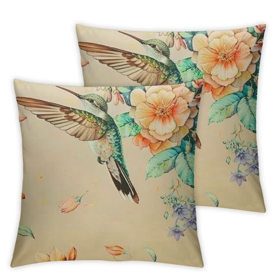nygtbtfer Yellow Flowers Velvet Throw Pillow Cover Double Sided with Zipper Decorative Pillows for Couch Cushion Sofa Outdoor White