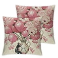 thumbnail image 1 of nygtbtfer s Day Pillow Set of 2s Day Decor for Home Buffalo Plaid Love Heart Truck Pillows Decorative Throw Pillows Farmhouse s Day Decorations White, 1 of 7