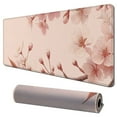 thumbnail image 1 of nygtbtfer s Large Gaming Mouse Pad Mat with Stitched Edge Non-Slip Rubber Base Washable Resilient for Office Computers Laptop Table Mouse Pads Mats Accessory (Pink Flowers) 31.5x11.8 in, 1 of 6