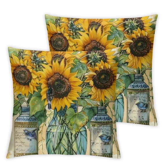 nygtbtfer ummer Pillow Set of 2 Pillows Decorative Throw Pillows Decorations Decor Cushion Case for Sofa Couch White