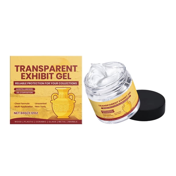 nzhaoha Museum Gel Transparent Adhesive Putty Protective Base for Exhibits Collectibles Figurines Secure Display Stability