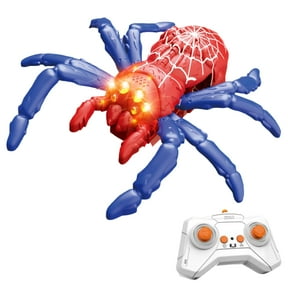 nzhaoha Remote Control Spider Toy Realistic Crawling Robotic Insect for Wall Floor Halloween Prank Fun Novelty Gadget Gift