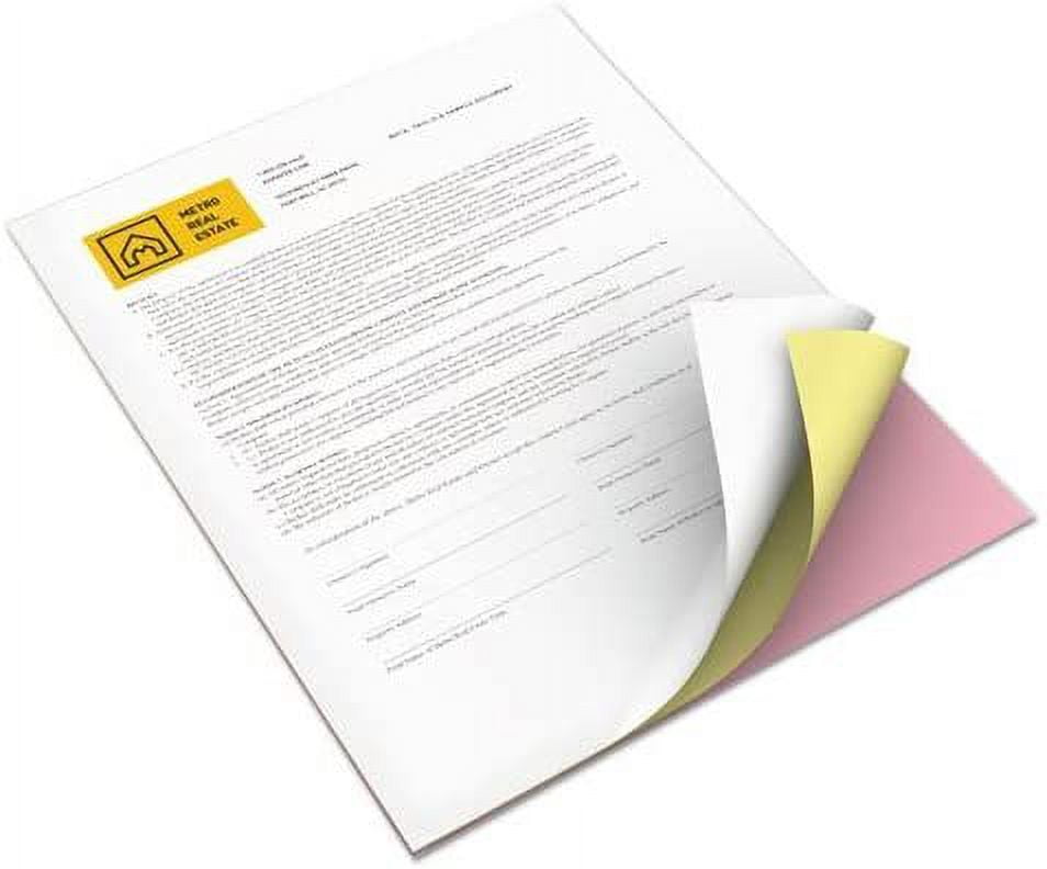 o Xerox o - 3-Part Straight Collated Carbonless Paper, WE/YW/PK, Letter, 1,670 Set/Ctn