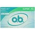 thumbnail image 1 of o.b. Original Applicator-Free Tampons, Unscented, Super, 40 Ct, 1 of 8