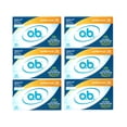thumbnail image 1 of o.b. Tampons No Applicator, Unscented - 40ct, Applicator-Free Tampons Super Plus, Feminine Care, ob Tampon Super Plus - 6 Pack, 1 of 5