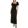thumbnail image 1 of o.p.t. womens  Nan Linen-Blend Maxi Dress, xs, Black, 1 of 3