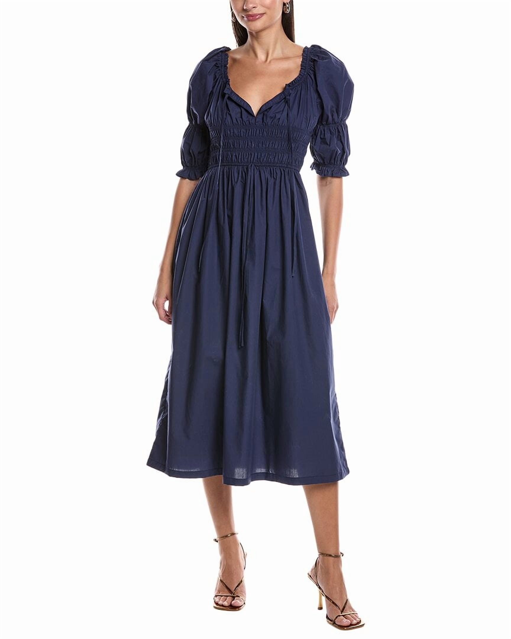 o.p.t. womens Val Midi Dress, xs, Blue - Walmart.com