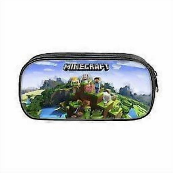 o159 Minecraft Minecraft Pencil Case Vertical square stationery case Polyester gaming peripheral pencil case fgy159