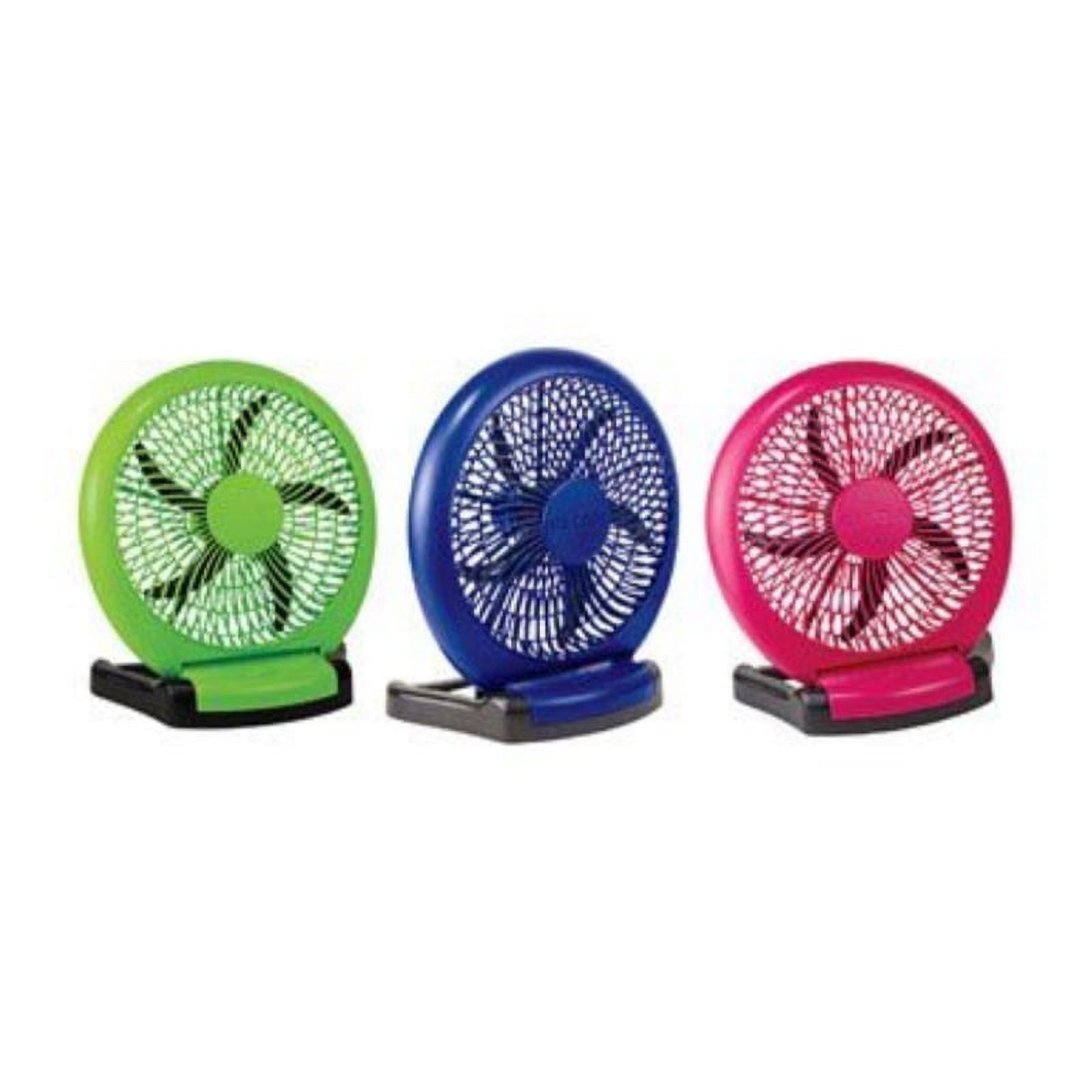 o2 cool fan 8 in. 2 speed assorted colors, blue, green ac adapter - image 1 of 1