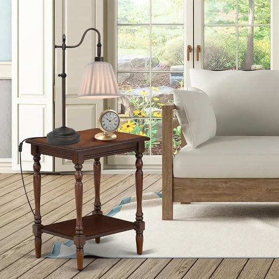 objects Farmhouse Table Lamps for Living Room, Rustic Desk Lamp with Adjustable Height, Industrial Reading Vintage Light with Pleated Fabric Lampshade for Bedroom, E26