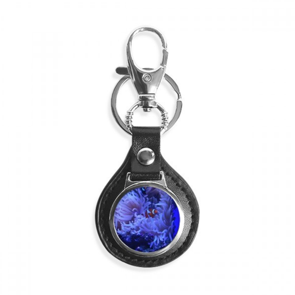 ocean anem fish science nature picture key link chain keyholder finder hook metal