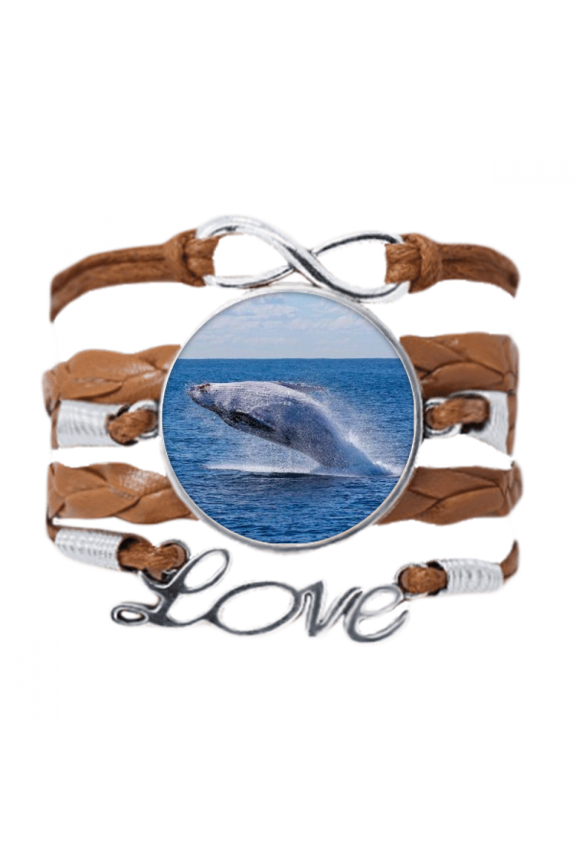 ocean humpback fish science nature picture bracelet love chain ornament wristband