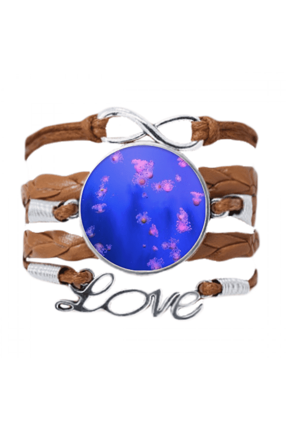 ocean jellyfish science nature picture bracelet love chain ornament wristband