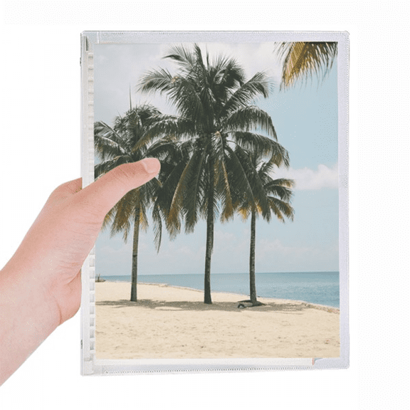 ocean sand beach sea tree picture notebook loose diary refillable journal statiry