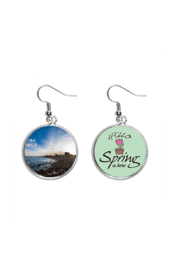ocean st beach sea picture decoration dangle season sp earring jewelry