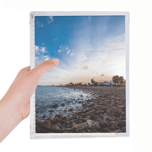 ocean st beach sea picture notebook loose diary refillable journal statiry