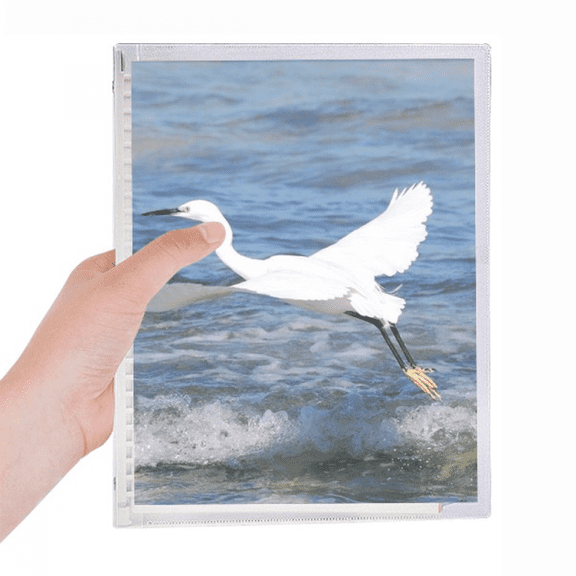 ocean white bird sea picture notebook loose diary refillable journal statiry
