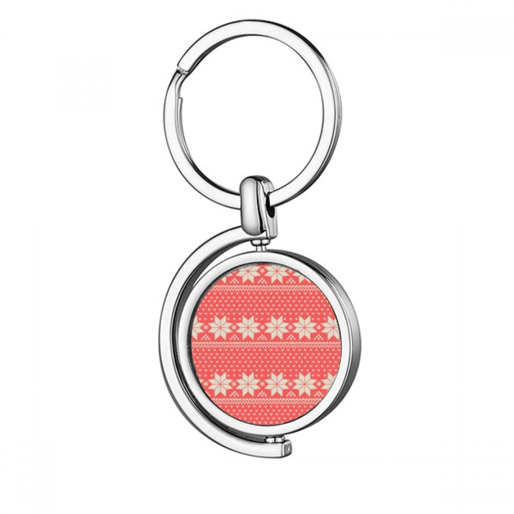 octagonal Shaped illustration pattern Rotating Keychain Metal Keyring ...