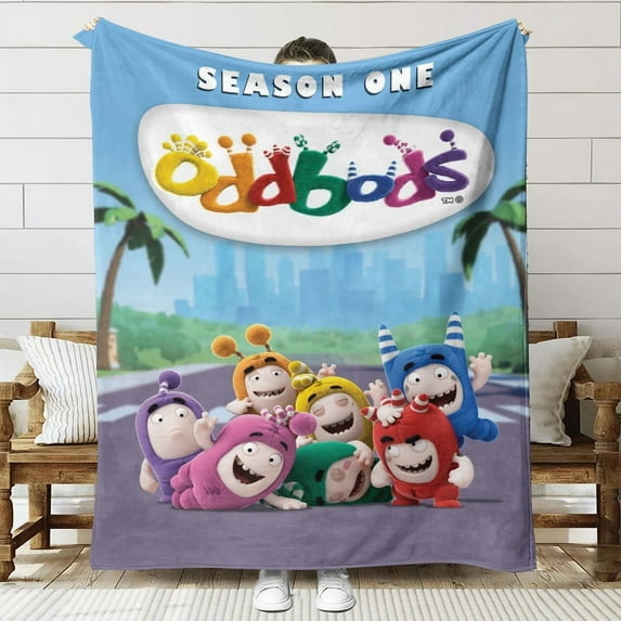oddbods Throw Blanket Gifts for Fans Lover Girls Boys Women Present Hoodie Him Bed 60"x80"