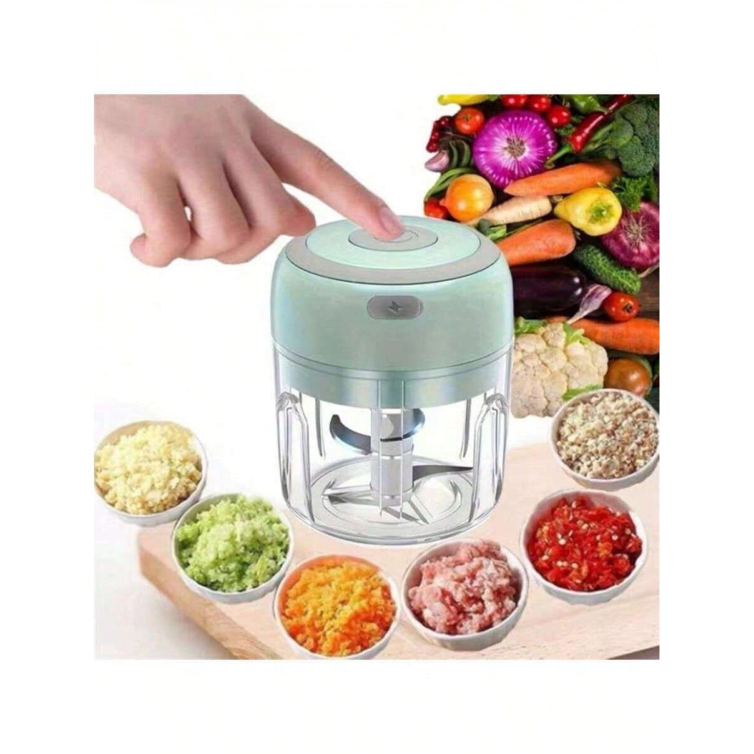 Mini Garlic odorsTT 1pcs Electric Mini Garlic Chopper, Electric Garlic Chopper ...