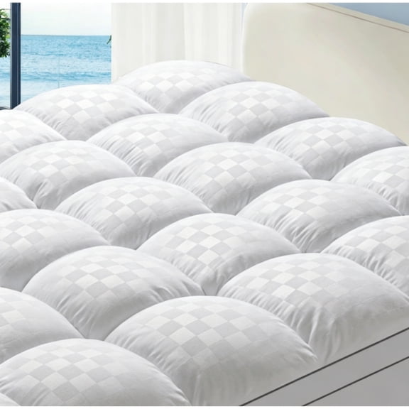 odorsTT Mattress Topper - Ultra Plush, Pain-Relieving Pad With Cooling Technology, 8-21 Inch Deep Pocket Design, Luxurious Overfilled Down-Alternative Fill 