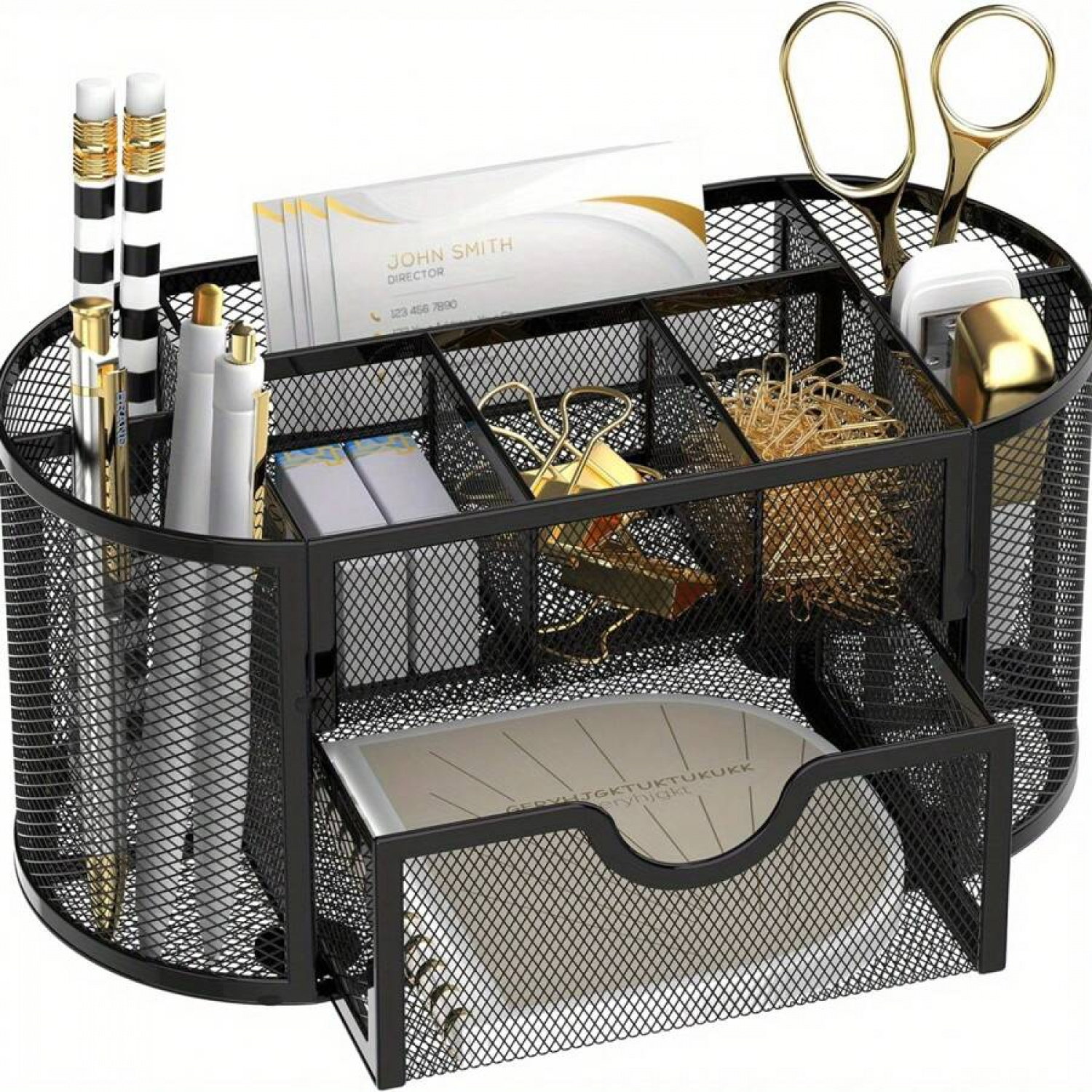 odorsTT Mesh Office Desk Storage Rack, Desk Accessories And Workspace ...