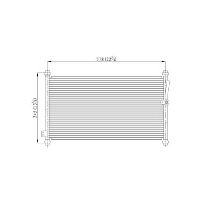 oe replacement a/c condenser acura cl 1997-1999 (partslink ho3030104)