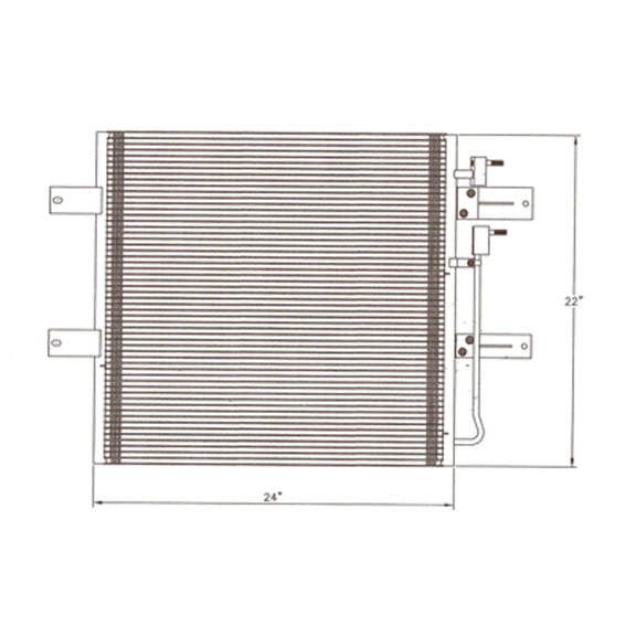 oe replacement a/c condenser dodge pickup dodge ram2500-3500 2003-2009 (partslink ch3030239)