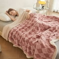 thumbnail image 1 of Oefntac Multifunctional Cover Blanket Napping Blanket Flannel Gift Small Blanket Napping Blanket Coral Color Flannel Blanket Holiday, 1 of 7