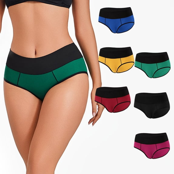 oelaio Butt Lifting Panties for Women Soft Stretch Underwear Hipster Ladies Briefs Breathable Full Coverage Underwears Blue XXL