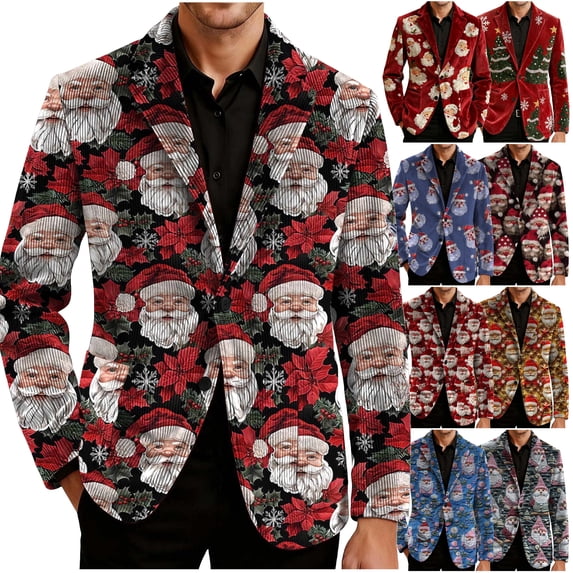 oelaio Christmas Gifts Mens Suit Jacket Tuxedo Jackets with Pockets Business Dinner Suit Blazer Jacket Gold XXXL