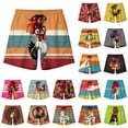 thumbnail image 1 of oelaio Funny Swim Trunks Men's Rooster Print Board Shorts Elastic Waist Drawstring Quick Dry Beach Shorts Multicolor XXXL, 1 of 8