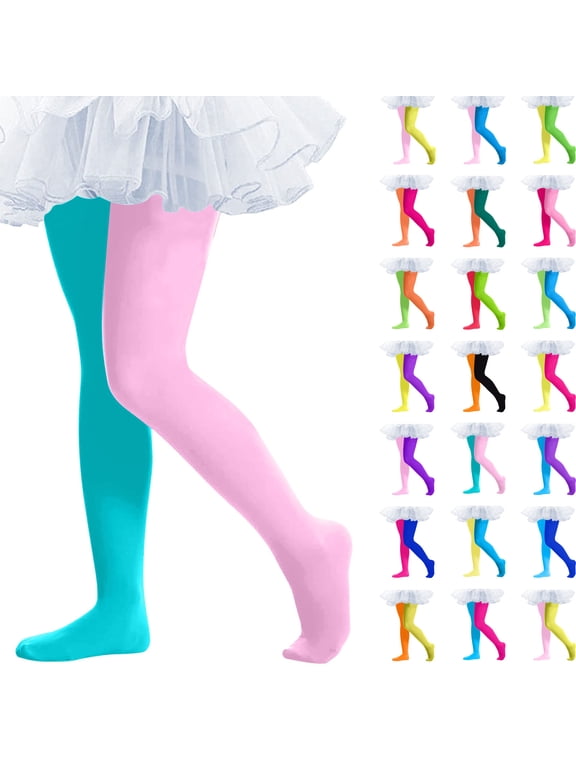 Mardi Gras Tights Girls Ballet Tights Dance Footed Tight Color Block Leggings Carnival Outfits for Play Costumes F 2-8 Years