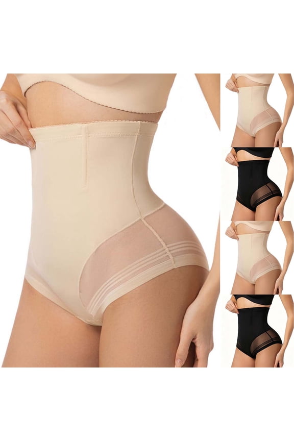 Shapewear Tummy Control Underwear High Waisted Shapewear Panties Compression Body Shaping Briefs Girdle Panty Black XXL