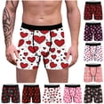 thumbnail image 1 of oelaio Valentine's Underwear for Men Heart Graphic Boxer Briefs Funny Comfortable Stretch Trunks Underpants Boyshorts Multicolor M, 1 of 7