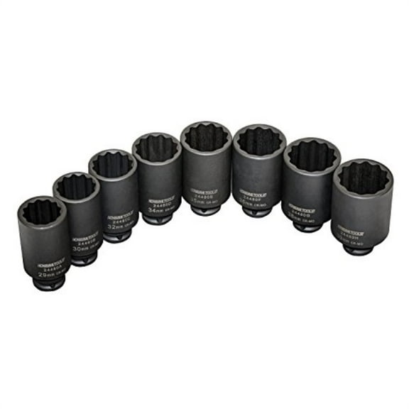 OEMTools 8 Piece 12 Pt. Axle Nut Socket Set