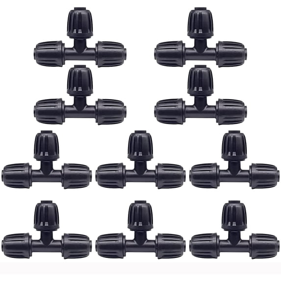 of 10 Garden Hose Connector, Plastic 3 Way Connectors 16mm Watering Adapter Tap Watering Accessories